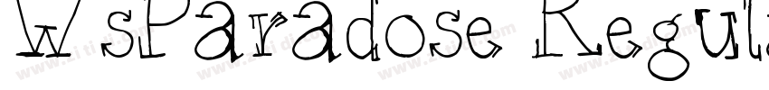 WsParadose Regular字体转换